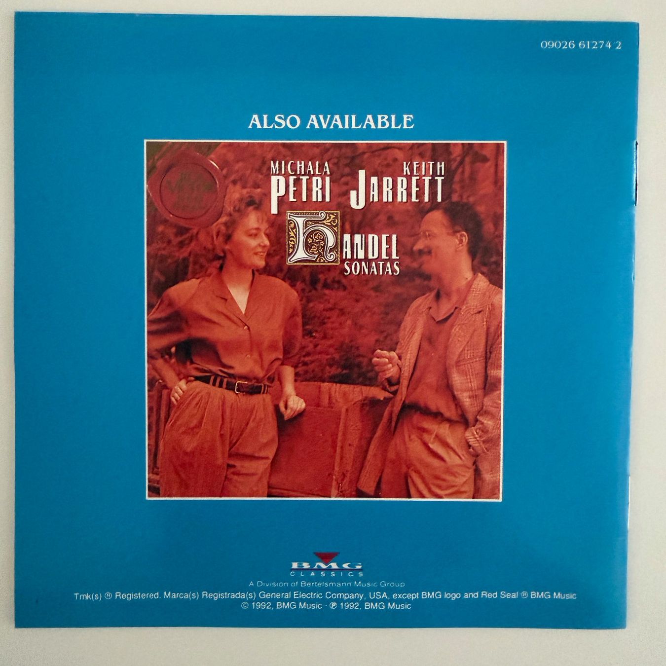 CDs: Keith Jarrett / Michala Petri – Bach Sonatas CD – Gebraucht aus Zug von Mirare9 1