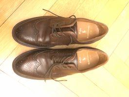 Ralph Lauren brown derby brogue shoes EU 41