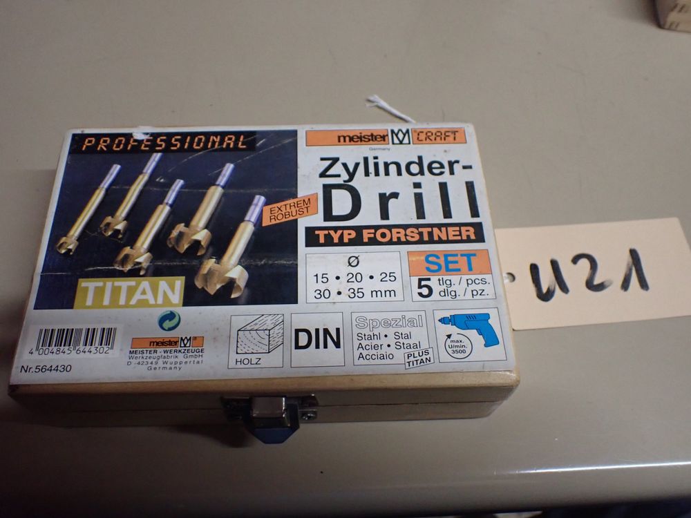 Yonico 41160S Forstner-Bohrer-Set – 16-teilig, Stahl, Durchmesser Von 1/4" Bis 2-1/8"