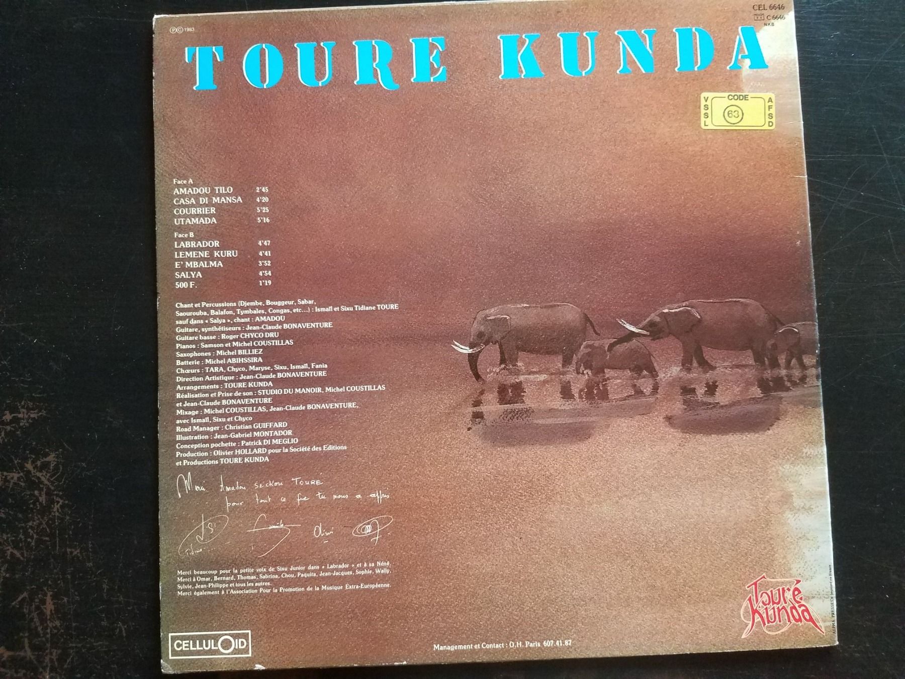 Dischi in vinile: TOURE KUNDA AMADOU TILO Vinyl LP – Usato da Lostorf venduto da MidnightRider59 1