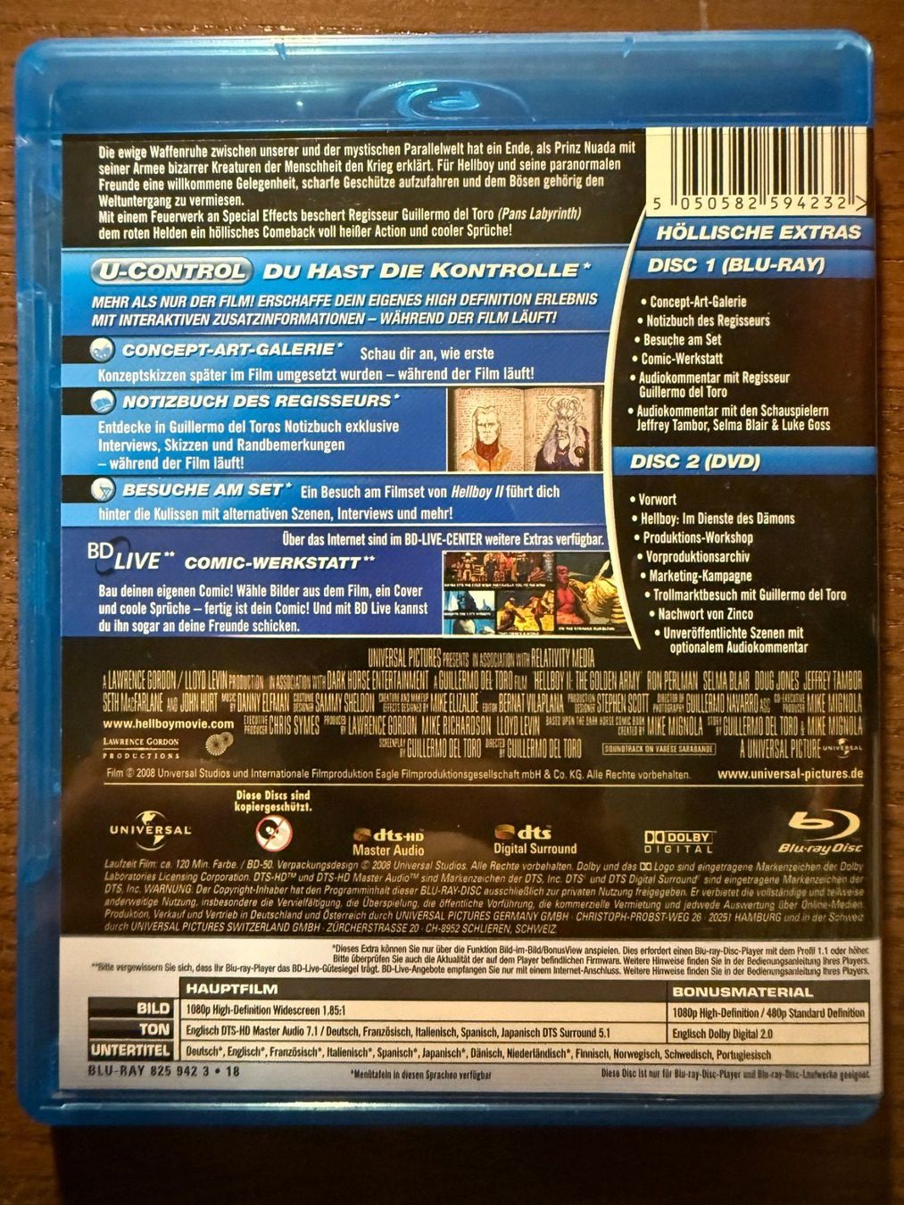 Alle DVDs: Hellboy 2 - Die goldene Armee – Gebraucht aus Zürich von Blu-ray_ZH 1