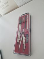 Zirkelkasten Set Metall mit Etui gebrauchter Zustand