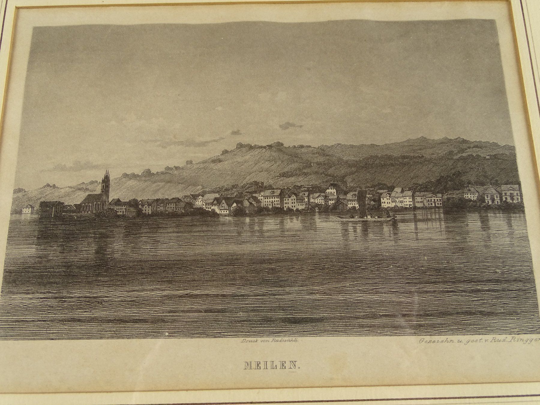 Incisioni: MEILEN, STAHLSTICH 1865 – Usato da Grüningen venduto da Kartensammler 2