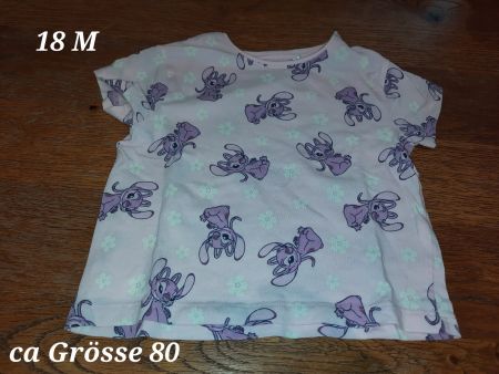 Sommerliches T-Shirt mit Stitch Print, Grösse 80