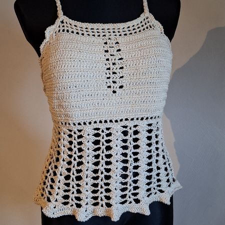 Top crochet fait main été, unique 