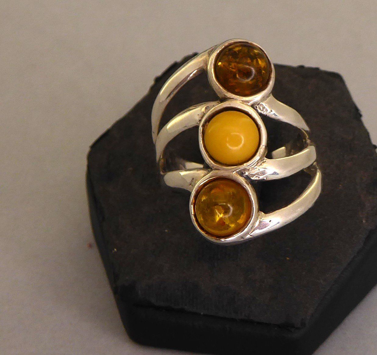 Ringe: Ring 925er Silber Bernstein – Gebraucht aus Muri AG von Lineli2020 1