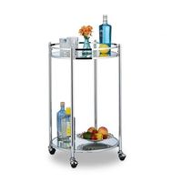 Servierwagen rund Silber (Heim & Garten)