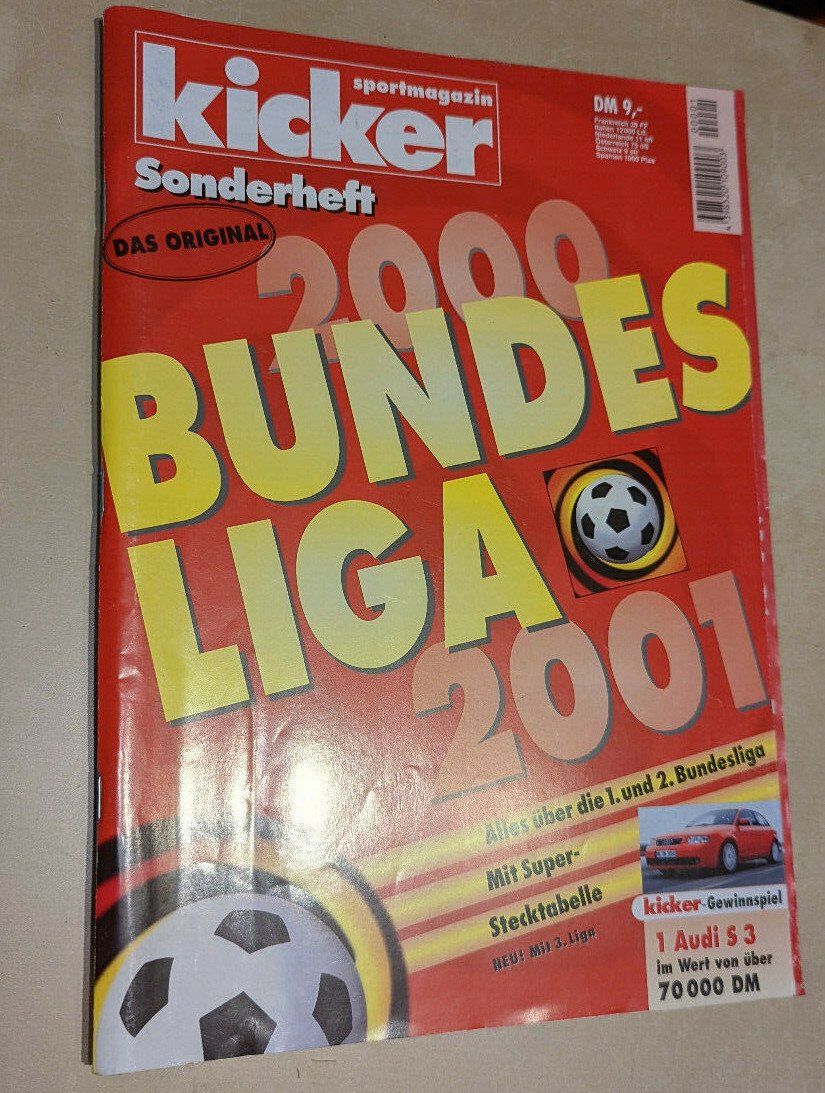 Riviste & Magazine: kicker Bundesliga Sonderheft 2000/2001 – Usato da Heerbrugg venduto da sve_p826