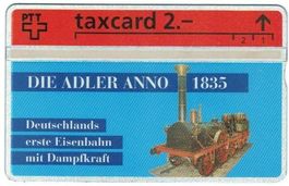 Taxcard 302L_62827 Dampfeisenbahn Adler 1835 ungebraucht