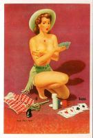 Postkarte "Pin-up".