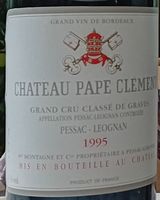 1 Fl. Chàteau Pape-Clément 1995