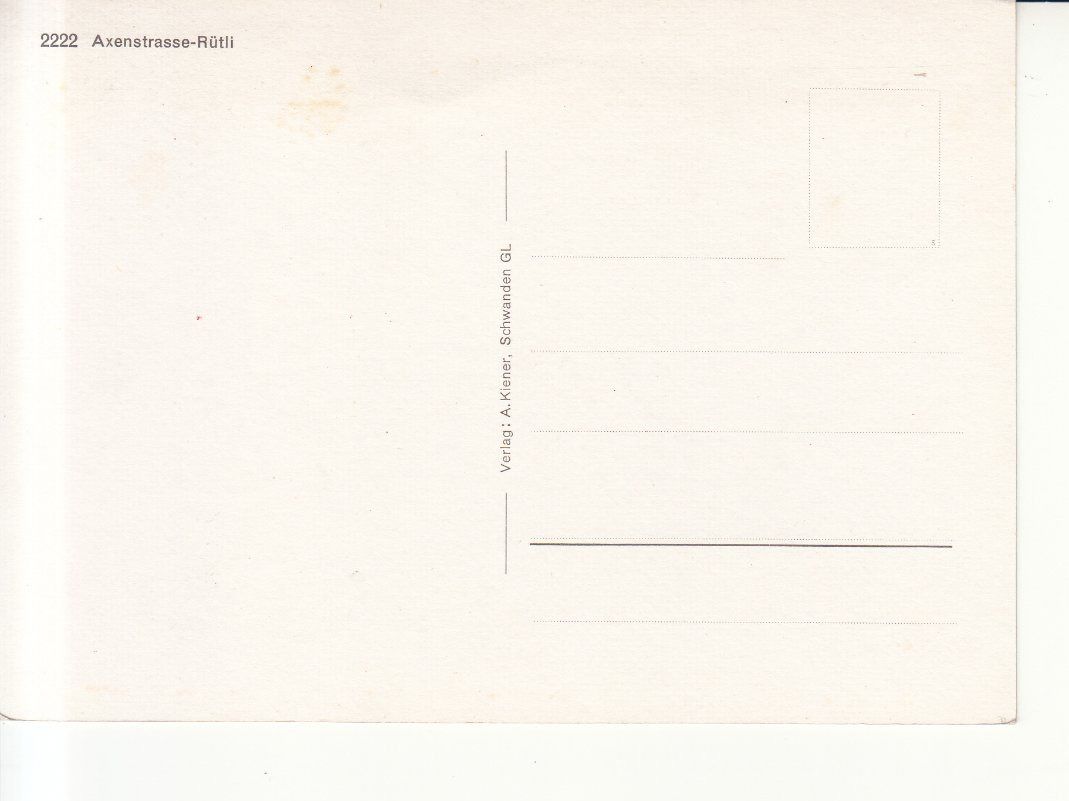 Cartoline postali: Axenstrase Rütli ca. 1970 – Usato da Bürglen TG venduto da StampGraf 1