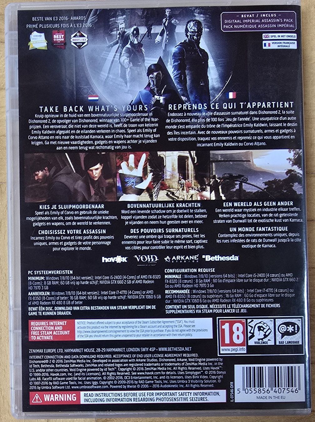 Microsoft Giochi: PC : Dishonored 2 – Usato da Froideville venduto da xXSebastienXx 1