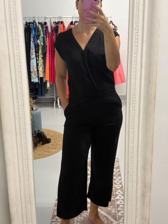 Opus Jumpsuit schwarz 34/36 Viskose ärmellos