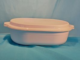 Tupperware oval Server mit Sieb, 4L. weiss