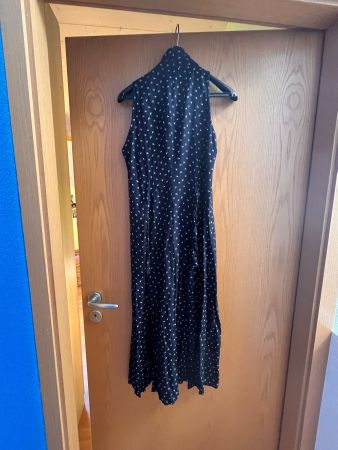 Robe d'été bleu nuit à motifs, élégante et confortable!