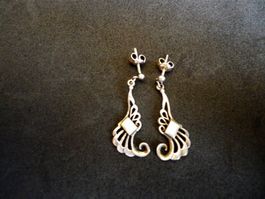 Silber - Ohrstecker m. Perlmutter