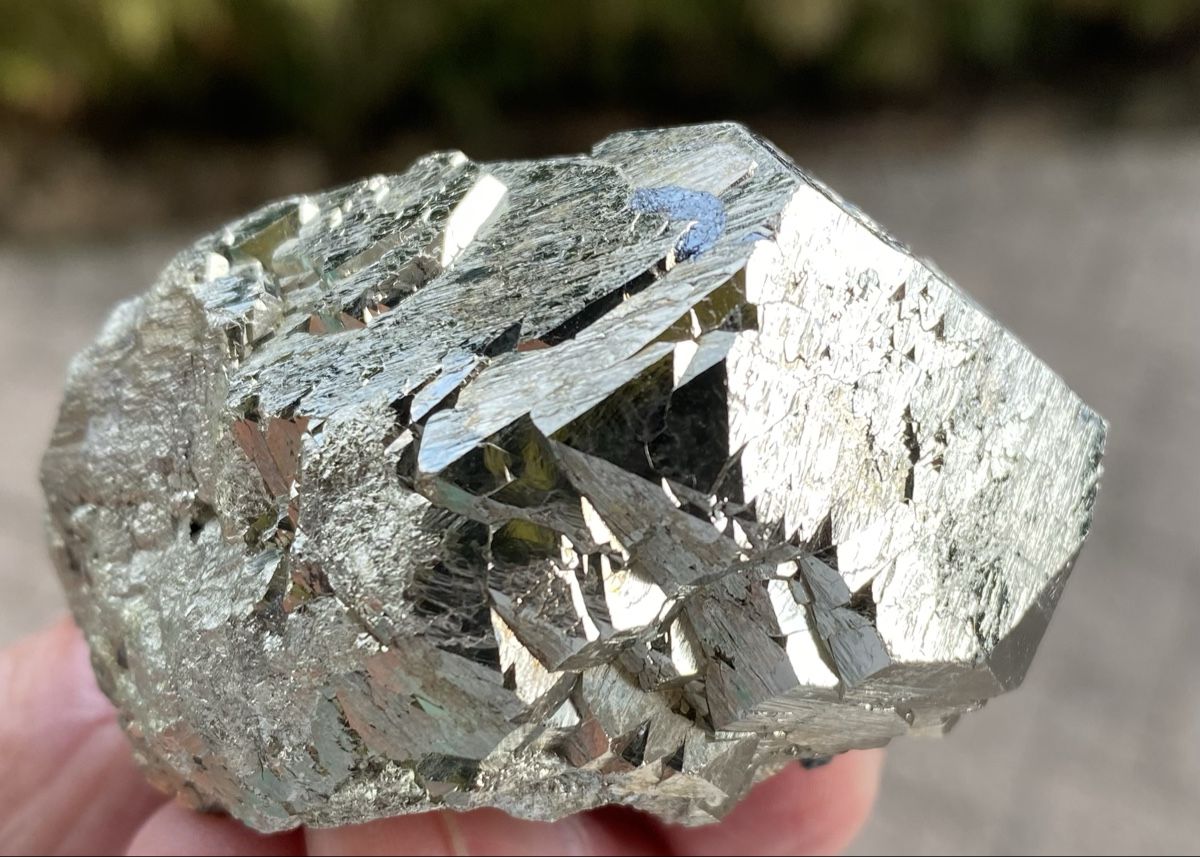 Mineralien & Heilsteine: Schöne Pyrit Spitze mit wenig Hämatit  – Gebraucht aus Selzach von 321compac 5