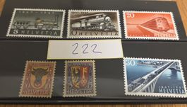 5 Top Briefmarken Postfrisch Helvetia..