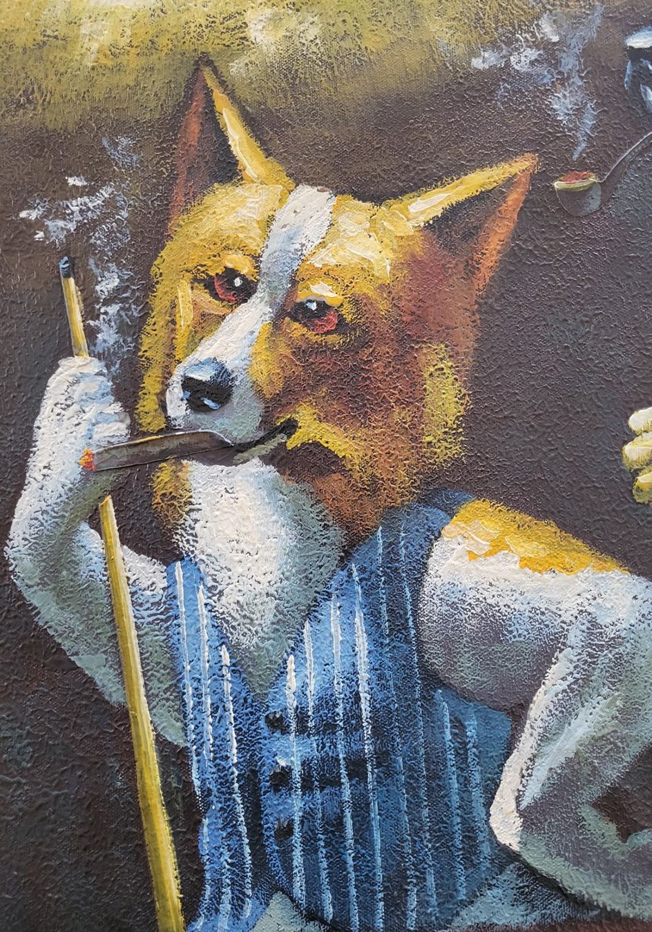 Dipinti: Gemälde Hunde am Billiardtisch – Nuovo (secondo la descrizione) da figino venduto da ame_frv2 4