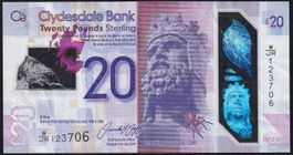 Schottland 20 Pounds 2019 Clydesdale Bank plc
