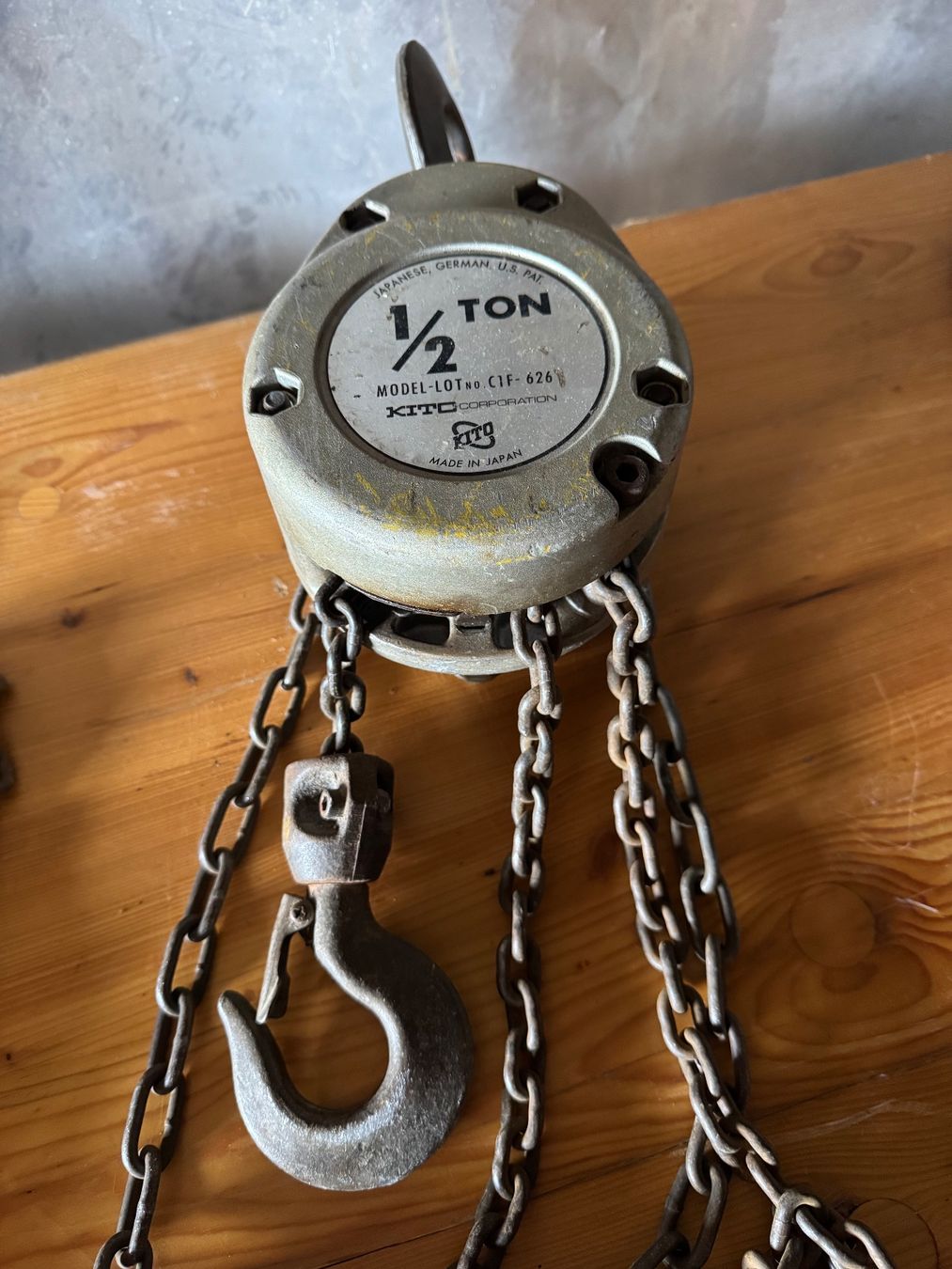 Paranco multiuso: Kettenzug Kito 500kg – Usato da Schweizersholz venduto da Sarah1234 2