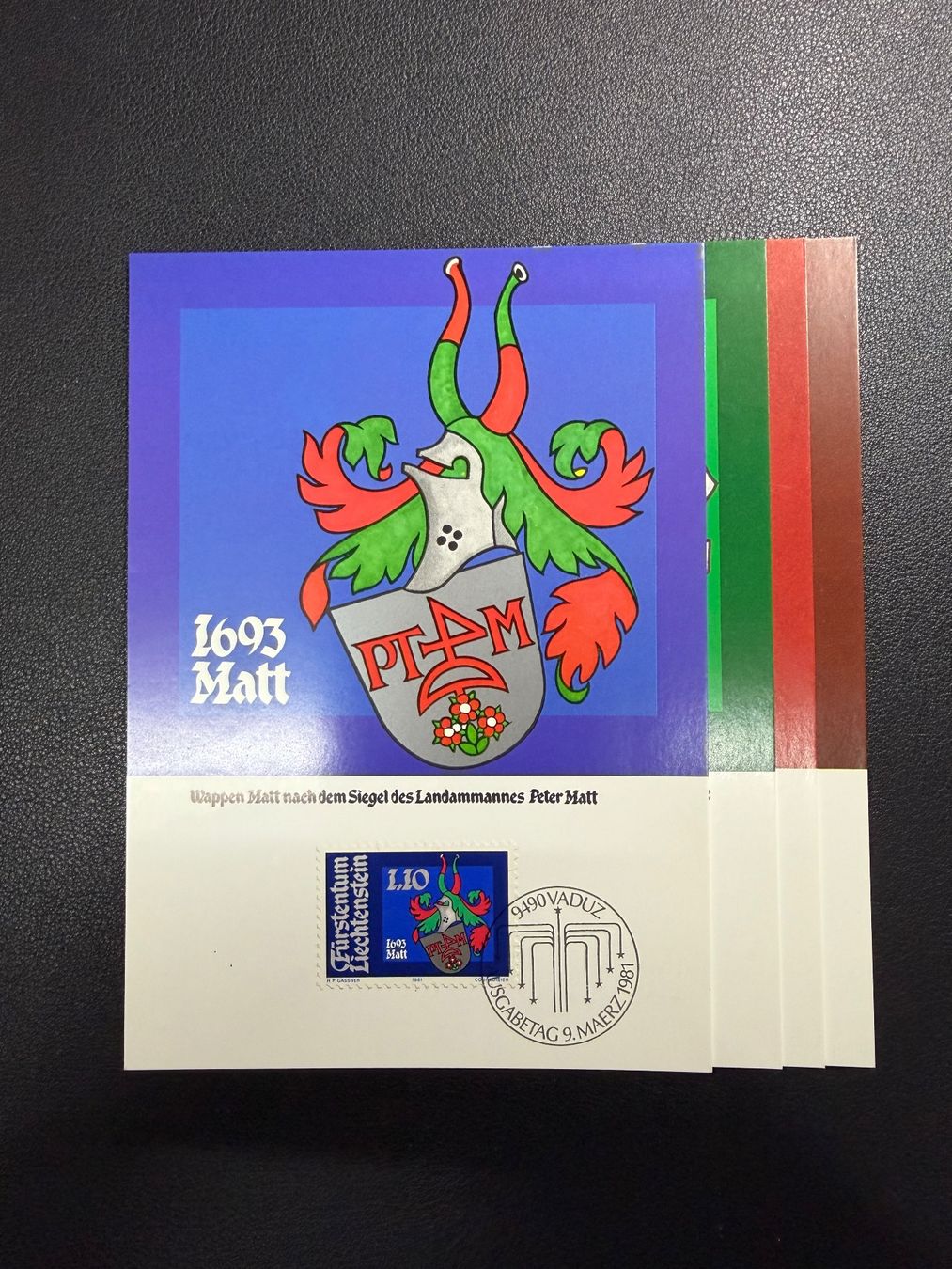 Tutti i francobolli: Liechtenstein Maximumkarten 22 / 1981 – Usato da oberrüti venduto da jeanmei