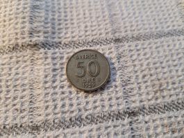 50 Öre Silbermünze 1952 Schweden
