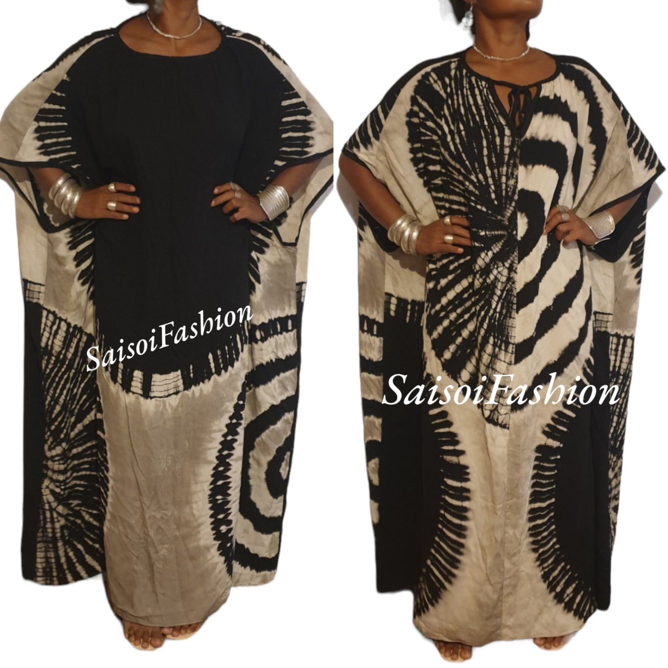 Vestiti: Sommer blackWax Batik Handmade Klassisch-elegantes Maxikleid – Nuovo e nell'imballaggio originale da Ebmatingen venduto da SaisoiFashion 6