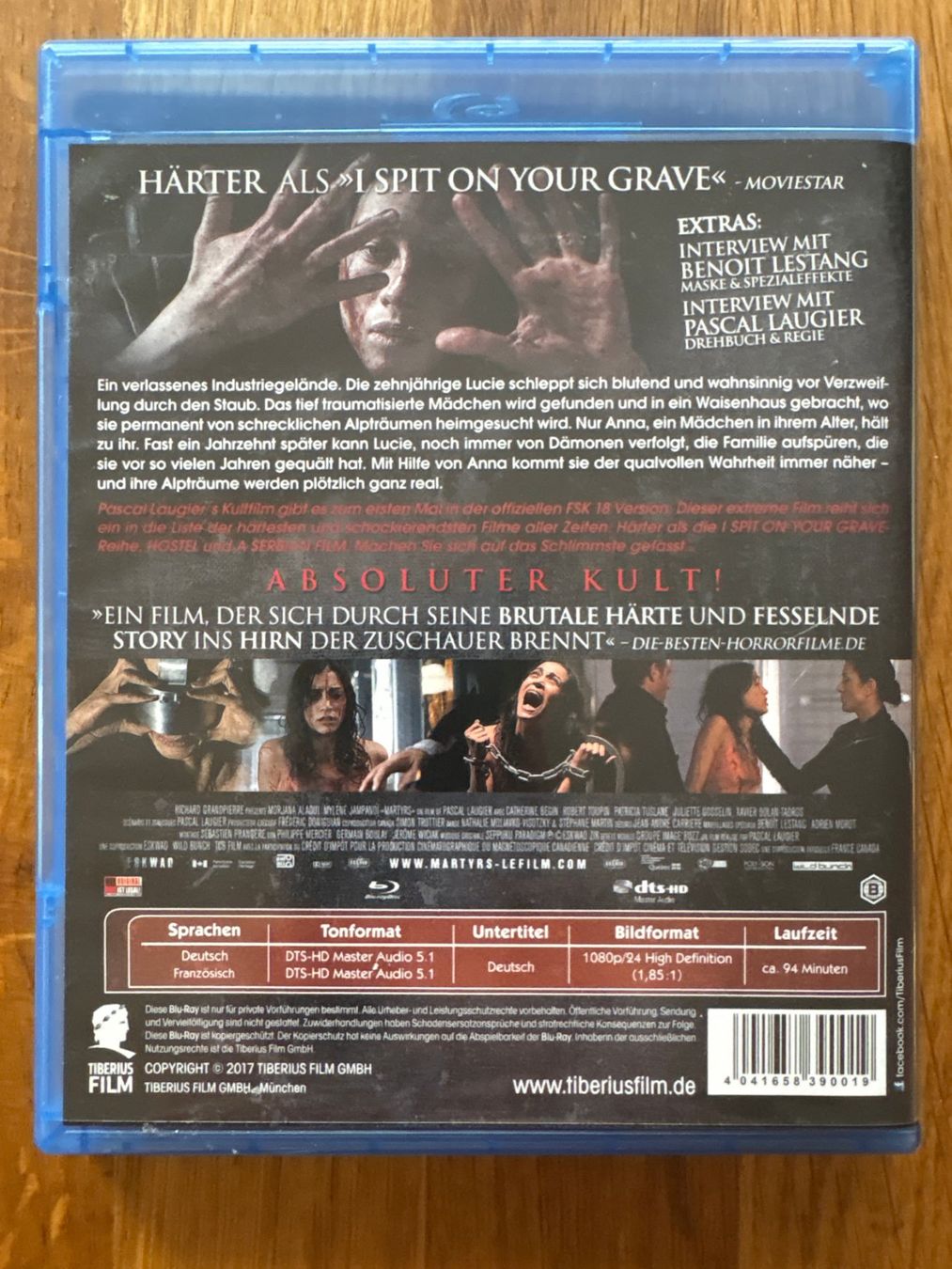 Alle DVDs: Martyrs - Das Original (Blu-ray) – Gebraucht aus Liebefeld von pavax 1