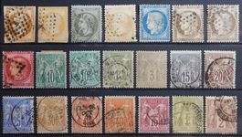 Frankreich ex. Kat. 12-77 */gest. 1853/79 Kat. 203 Euro