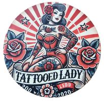 TATTOOED LADY Vintage - Blechschild  (neu/OVP)