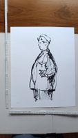 Signierte Serigraphie Männerfigur 66/180