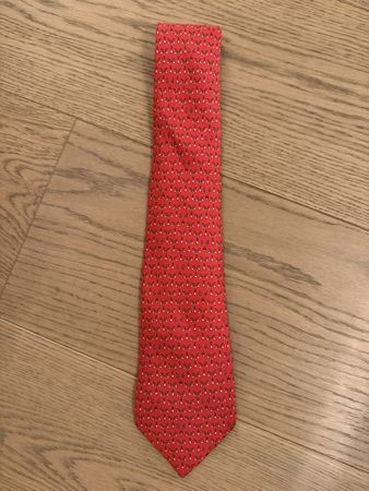  Cravate Hermes rouge