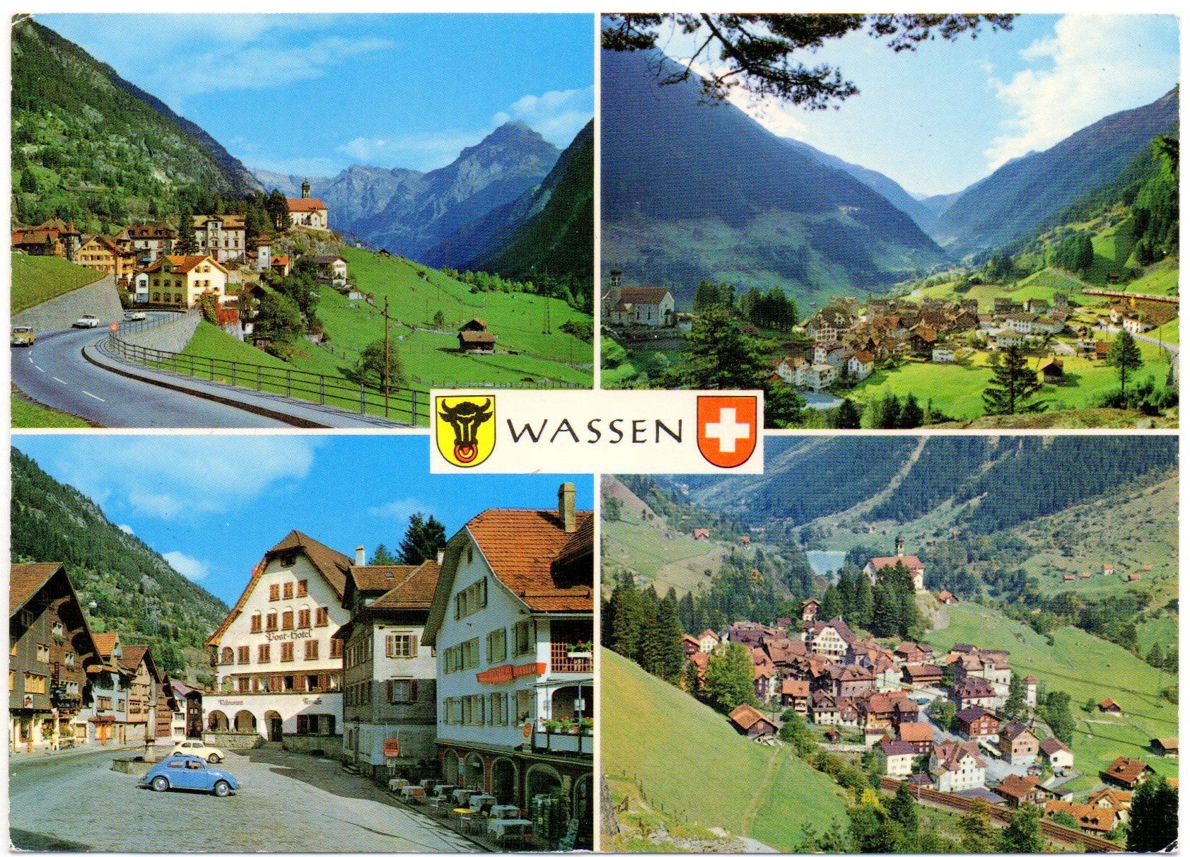 Cartes postales: WASSEN an der Gotthardstrasse - Auto – D'occasion à Jona par philajona