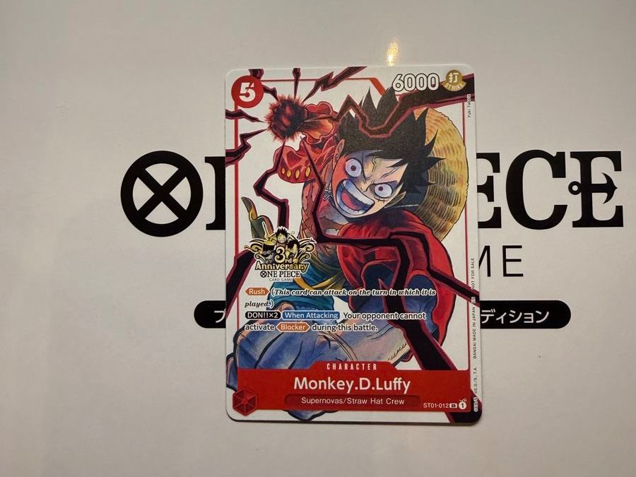 Bandai Carte collezionabili: One Piece | Monkey.D.Luffy - ST01-012 3rd Anniversary – Nuovo (secondo la descrizione) da Langenthal venduto da Lori9d