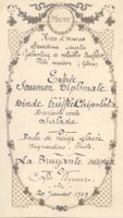 Menu / Speisekarte -1929