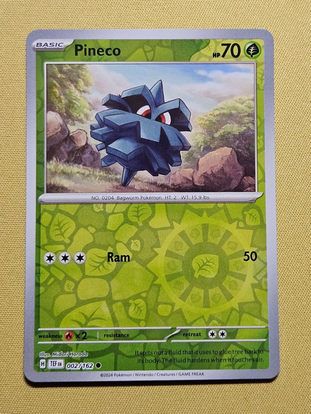 Pokémon Carte collezionabili: Temporal Forces - Pineco 002/162 EN – Usato da Bellinzona venduto da Pokemarco