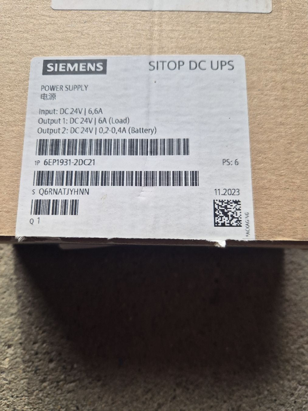 Siemens Componenti elettronici: Siemens Sitop DC USV Modul 6EP1931-2DC21 – Usato da Linden venduto da Mathi41 1