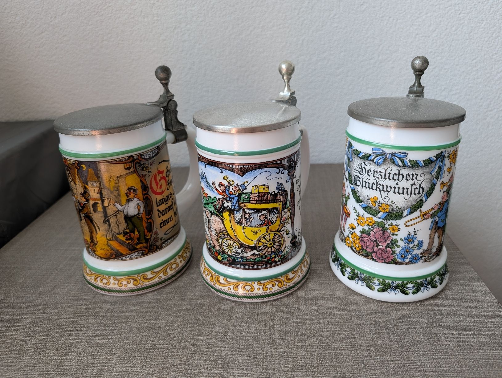 Bicchieri: 3 Bierkruge BMF – Usato da Bern venduto da ari_66yc