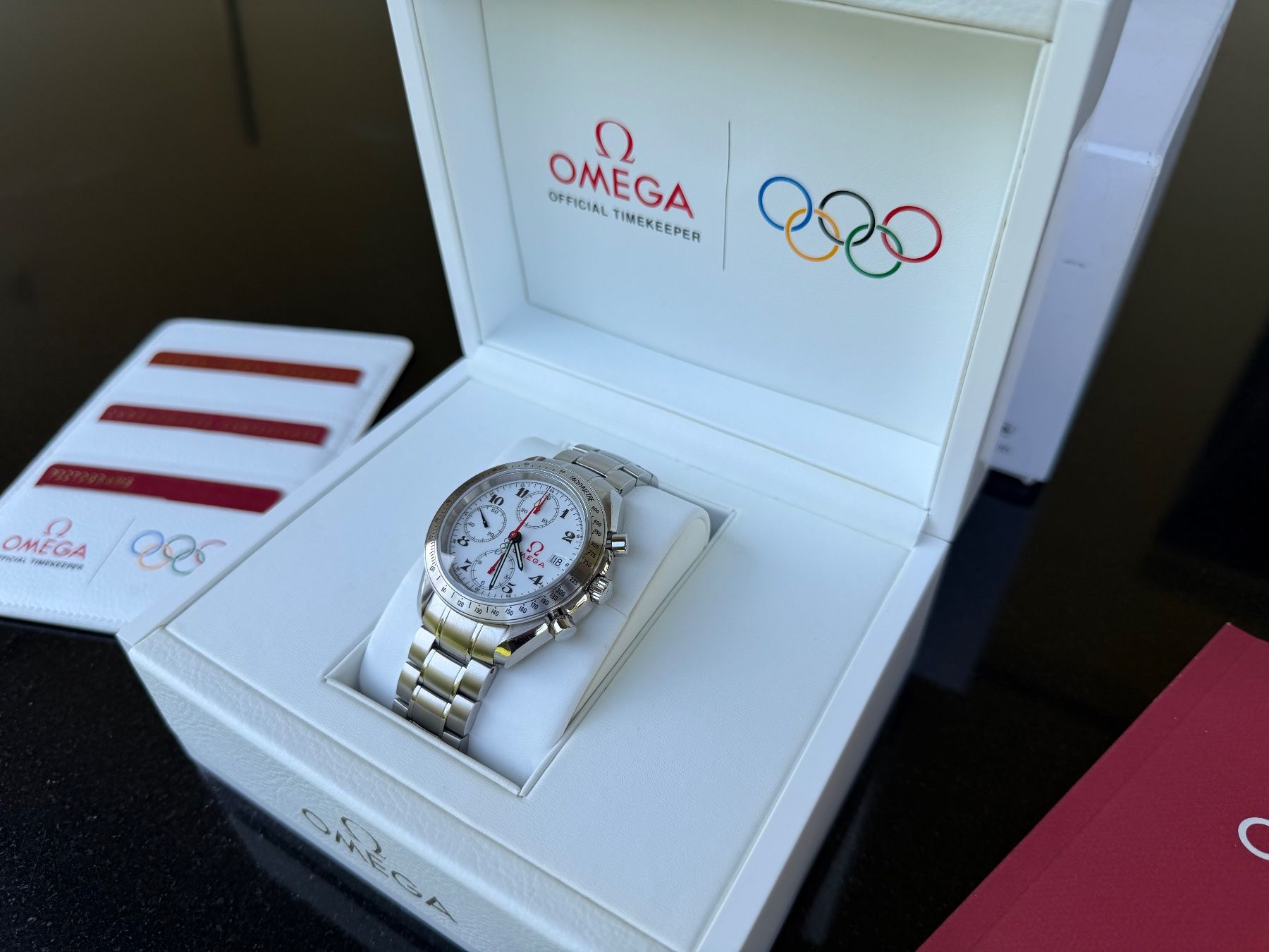 Omega Orologi: Omega Speedmaster  - Olympic Edition  -  Top Zustand! – Usato da Evilard venduto da Phipou 1