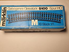Märklin 5100 10x gebogenes M-Gleis H0 OVP #338