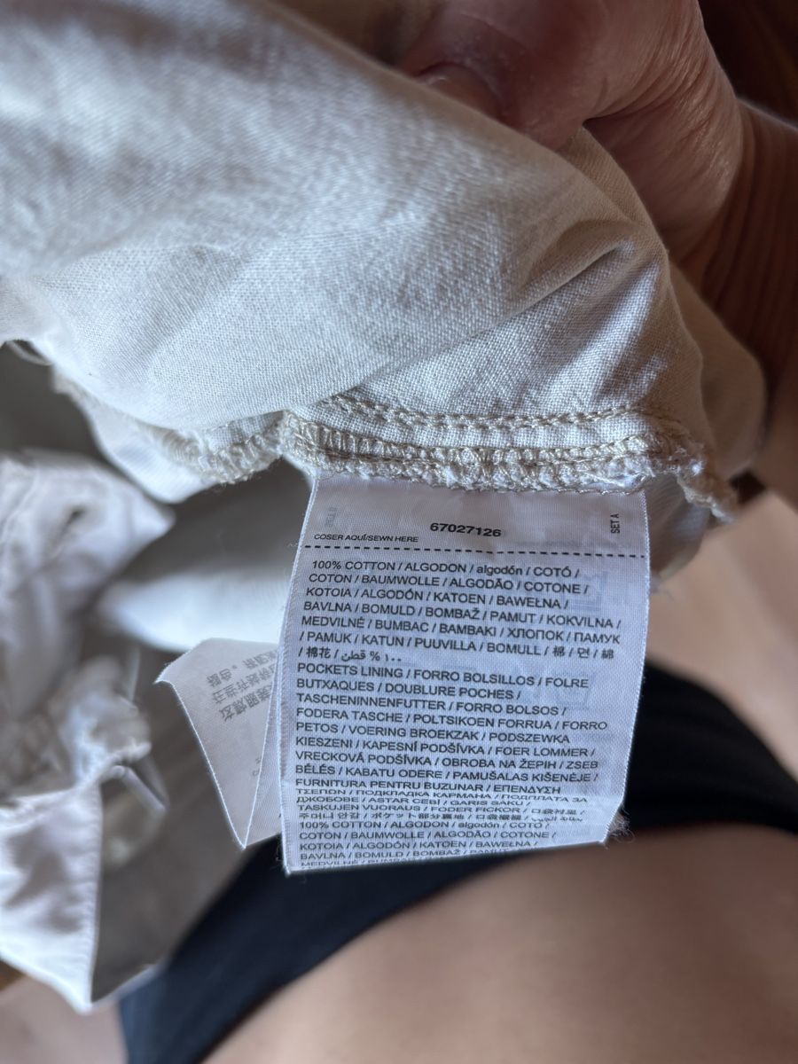 Mango Pantaloni: Stoffhose | offwhite | Grösse 34 | 100%Cotton – Usato da Jegenstorf venduto da vanisaem 2