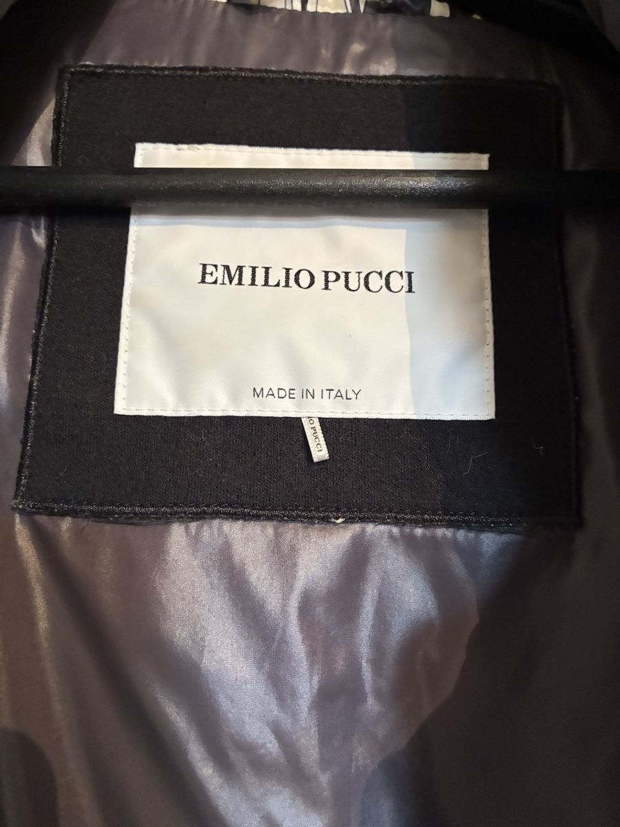Gilet & Giacche: EMILIO PUCCI White & Gray Quilted Techno Down Puff – Usato da Basel venduto da saidser 6