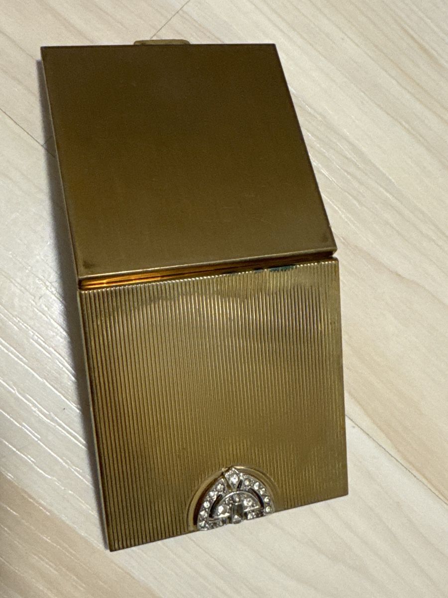 Make-up: Antike Puderdose mit Strass von Volupté USA – Gebraucht aus Grenchen von Lucy68 2