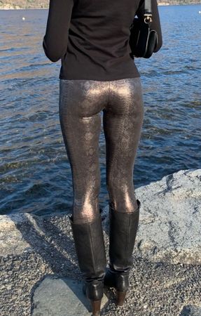 Glamour Leggings- Effetto Serpente -Lucidi-tg M/L-nuovo