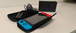 Nintendo Switch 1 mit Zubehör und Games