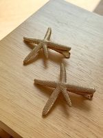 Mermaid 2x Haarklammern Seesterne gold-coloured neuwertig