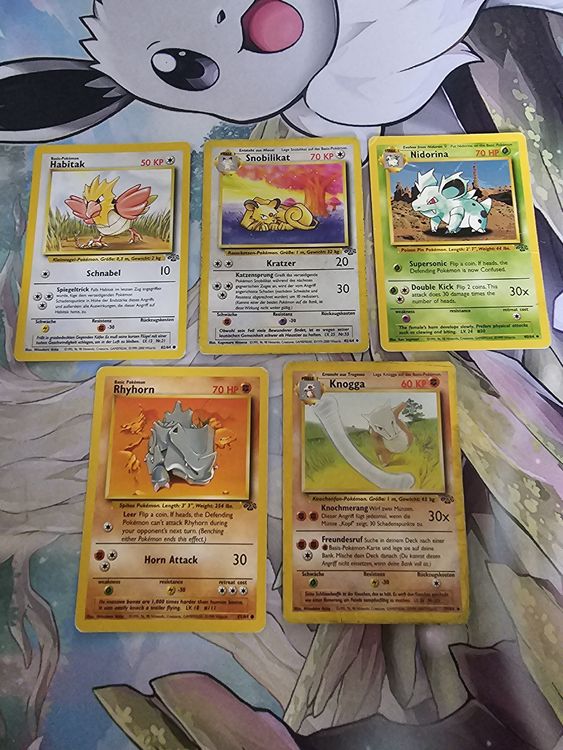 5 Pokemon Karten aus dem Jungle Set | Kaufen auf Ricardo