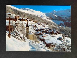 AK Chandolin sous la neige Val d'Anniviers Suisse